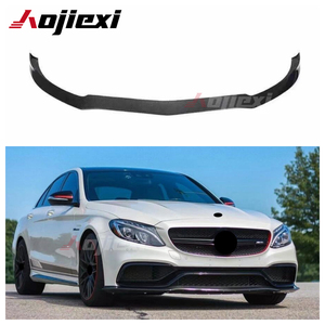 Splitter Anteriore in Fibra di Carbonio Stile PSM per Mercedes Benz <span class=keywords><strong>W205</strong></span> Classe <span class=keywords><strong>C</strong></span> <span class=keywords><strong>AMG</strong></span> C63 C63s Berlina 2015-2021, Kit Carrozzeria - Product Image 1