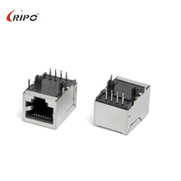 Connecteur de réseau double RJ45 mâle/femelle compatible Cat6/Cat5e, en cuivre, 15A, boîtier en nylon, montage mural, pour le bureau et la maison