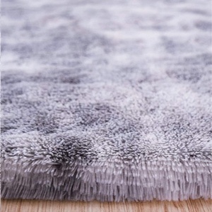 Luxury Mixed Dyed Soft <strong>Dark</strong> <strong>Grey</strong> <strong>Rugs</strong> Thicken Faux Fur Shaggy Washable Living Room Area <strong>Rug</strong> Comfy Anti-Skid Carpets - Product Image 2