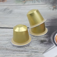 Wadah Makanan Aluminium Foil 10g Cangkir Kapsul Kopi Kosong dengan Gasket untuk Memanggang dan Menyimpan Makanan