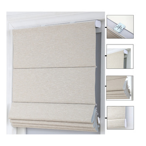 Stores romains occultants motorisés électriques <span class=keywords><strong>sans</strong></span> <span class=keywords><strong>fil</strong></span> sur mesure, stores à enroulement <span class=keywords><strong>sans</strong></span> cordon pour fenêtres - Product Image 2