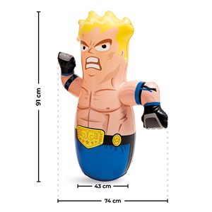 Creative Kids Saco de Boxeo Inflable 3D Autoinflable, Juguete de Boxeo Independiente para Diversión en Interiores y Exteriores, Juego de Fiesta - Product Image 4