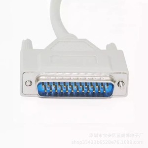 สายต่อขยาย DB25 แบบตัวผู้ต่อตัวผู้ 25 พิน สายดาต้าเครื่องพิมพ์แบบขนาน หุ้มฉนวน PVC ตัวนำทองแดงแท้ - Product Image 2