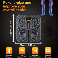 2025 Vente en Gros Masseur de Pied Portable pour Neuropathie, Masseur de Pieds pour Fasciite Plantaire, Masseur de Pied à Réflexologie EMS Points d'Acupuncture