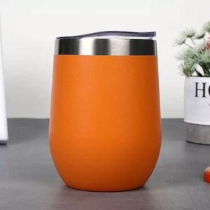 Vente directe d'usine, gobelets à vin en acier inoxydable en forme d'œuf, logo personnalisé, verres à whisky, verres à boire - Product Image 4