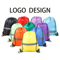 Sac à cordon non tissé promotionnel en gros, personnalisé avec logo imprimé, sac de transport pas cher pour salons professionnels, événements publicitaires et cadeaux promotionnels