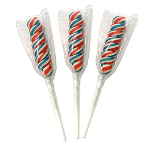 Wholesale Colorful Fruit Twist Lollipop Customized Twist Lollipop Rolling Twist Lollipop Candy