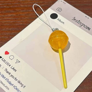 Porte-clés Sucette Mignonne Imitation Alimentaire, Chaîne de Téléphone Portable, Pendentif Décoratif pour Sac à Main Femme/Fille, Cadeau Sucré, Vente Chaude - Product Image 2