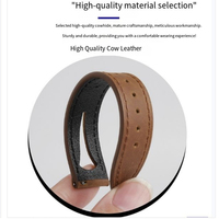 Bracelet de montre Kingphone en cuir véritable pour hommes, boucle à ardillon détachable rapide, design tendance pour montre, bracelet de 20 mm 22 mm