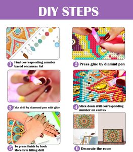 Homfun — Kits de peinture en diamant pour <span class=keywords><strong>adultes</strong></span>, avec perles complètes 5D, décor mural, maison, cadeaux (40x60cm) - Product Image 3