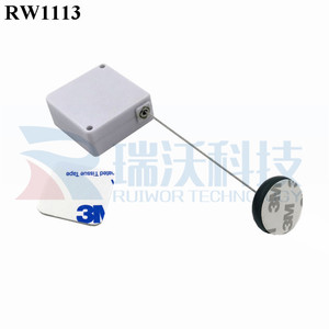 RUIWOR RW1113 Quảng Trường Bán Lẻ Hiển Thị Cáp An Ninh Tether Cộng Với Dia 30 Mét Tròn Dính ABS Tấm Dày - Product Image 2