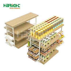 Estante de supermercado de madera multicapa ajustable de alta calidad para tienda minorista y comercialización de Centros Comerciales - Product Image 5