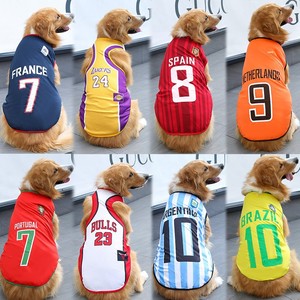 Chaleco Transpirable para Perros y Gatos, Primavera-Verano, Personalizable con Nombre de Equipo y Número de Jugador, <span class=keywords><strong>Jersey</strong></span> Deportivo para Mascotas, para Perros y Gatos Pequeños y Medianos - Product Image 1