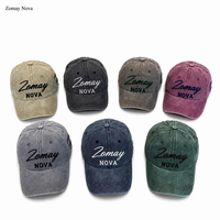 Casquette de baseball personnalisée style Boston, effet vieilli, 6 panneaux, réglable, brodée, type Dad Hat, vente en gros, faible MOQ