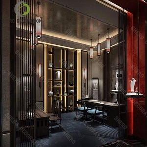 Exhibidores Modernos para Joyería en Centros Comerciales, Vitrinas Iluminadas, Mostrador Tipo Isla para Joyería de Diamantes - Product Image 2