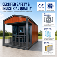 Atelier de construction métallique préfabriqué, entrepôt de stockage à ossature en acier galvanisé pour maison conteneur en kit
