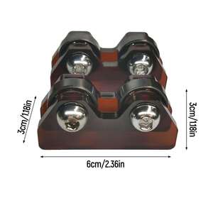 2x stecca da biliardo da biliardo con manicotto di calcio in legno di frassino Rilevatore di rettilineità con punta da 13mm-opzione in fibra di carbonio disponibile - Product Image 1