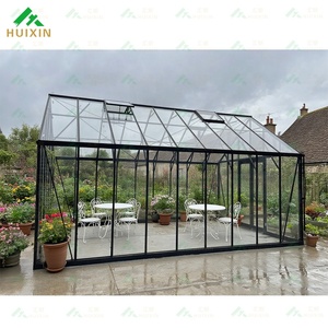 Serre en verre trempé résistant au vent froid, cadre en aluminium, serre d'origine du fabricant pour jardin extérieur, fleurs - Product Image 6