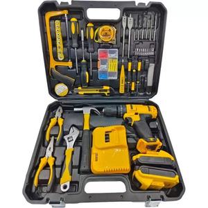 Bộ máy khoan và tua vít không dây, máy khoan búa, dụng cụ điện gia dụng, hỗ trợ <span class=keywords><strong>OEM</strong></span>, thiết bị xây dựng chạy pin - Product Image 1