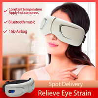 Masseur pour les yeux avec presse à chaud Vibration Thérapie de relaxation des yeux Dispositif de protection des yeux rechargeable avec compression de chaleur