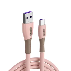 Cabo Cabos Kabel pengisi daya cepat, USB ke Tipe C Kabel Data 1.8M untuk Huawei Samsung