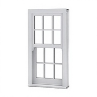 Fenêtres coulissantes verticales Sunnysky insonorisées et coupe-vent en aluminium avec vitrage, à simple ou double battant, à ouverture verticale