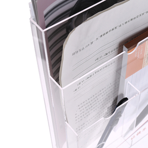 Fábrica al por mayor personalizado caja de archivo de acrílico titular de la revista de acrílico soporte de exhibición de <span class=keywords><strong>escrit</strong></span> - Product Image 3