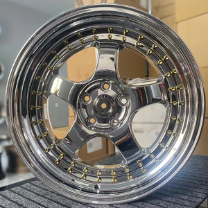 Jantes forgées en alliage d'aluminium T6061 chromées sur mesure, 2 pièces, 17-22 pouces, 5x112 5x114.3, style JDM, pour voitures de course - Product Image 4