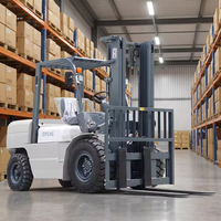 Chariot élévateur diesel robuste de 10 tonnes pour la logistique portuaire, levage de conteneurs de grande capacité, système hydraulique fiable