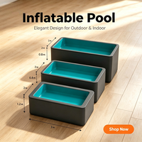 Robuster Drop-Stitch Aufblasbarer Swimmingpool in Wunschfarbe Großer Familien-Wasserpool für Erwachsene und Kinder