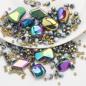 Zhubi, directo de fábrica, venta al por mayor, cadena de teléfono móvil, joyería con cuentas, cuentas sueltas de cristal, diamantes de imitación, prendas de Material colorido - Product Image 6