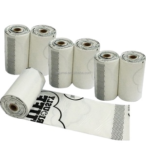 Sacs <span class=keywords><strong>poubelle</strong></span> ménagers biodégradables <span class=keywords><strong>Sac</strong></span> à litière compostable pour chat et sacs à crottes de chien fabriqués en Chine - Product Image 2