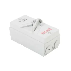 Ukf isolador de 3 fases, isolador interruptor de 1 polo 20a ac à prova d' água externo desconectado isolador faca interruptor