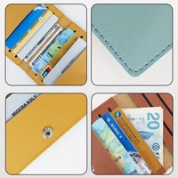 Dompet Kartu Minimalis Bisnis Terlaris Berkualitas Tinggi Bahan Kulit PU Tempat Kartu Kredit