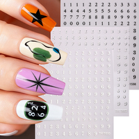 Autocollant autocollant de décoration d'ongles en feuille d'argent 3D pour salon de manucure, autocollant acrylique en gel auto-adhésif de style quotidien en plastique