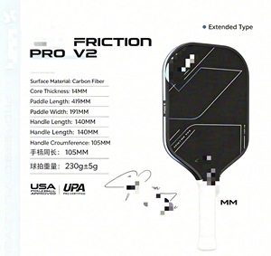 Racchette Speciali per Allenamento e Competizione Facili da Maneggiare, con <span class=keywords><strong>Dimensioni</strong></span> 16mm e 14mm, Realizzate in Fibra di Carbonio di Quinta Generazione - Product Image 3