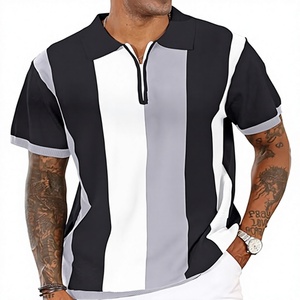 T-shirt polo de golf à séchage rapide pour homme, tissu tricoté à manches courtes et à motif uni, imprimé par sublimation personnalisée, 100% coton - Product Image 1