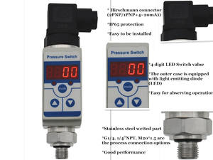 UPS2 LED-Anzeige 24VDC Digitaler Luft gasdruck schalter - Product Image 4