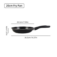 Ensemble de poêles à crêpes antiadhésives trois pièces transfrontalières, compatibles gaz et induction, pour frire steak et œufs, design moderne et simple