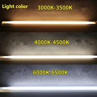 Barre LED en aluminium noir, profilé LED super lumineux, 36 LED, DC12V, 50cm, bande rigide pour intérieur, plafond, mur, coin, bande LED