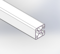 Profilé en aluminium industriel à angle droit norme européenne 4040, anodisé argent mat électrolytique pour cadre d'équipement