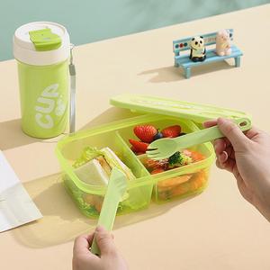 <span class=keywords><strong>Set</strong></span> Contenitore <span class=keywords><strong>per</strong></span> <span class=keywords><strong>Pranzo</strong></span> e Bottiglia d'Acqua in Plastica Trasparente da 950ML Senza BPA, Ermetico e Portatile <span class=keywords><strong>per</strong></span> Attività all'Aperto - Product Image 3