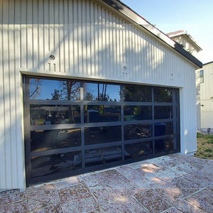 Puerta <span class=keywords><strong>de</strong></span> garaje <span class=keywords><strong>de</strong></span> vidrio templado duradero Puerta <span class=keywords><strong>de</strong></span> garaje seccional <span class=keywords><strong>de</strong></span> marco <span class=keywords><strong>de</strong></span> aluminio aislado para uso residencial - Product Image 1