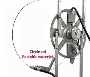 Machine de découpe à jet d'eau abrasive portable avec coupe-tuyaux, coupe-lignes, coupe-cercles et pistolet de découpe manuel, pression de 250 Mpa - Product Image 2