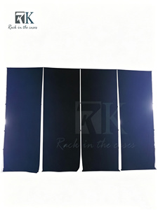 Sistema de Cortinas de Aluminio con Soporte para Tubos y Cortinas, Kit de Fondo de Tela Negra Desmontable, Precio de Fábrica - Product Image 1
