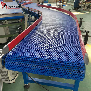 Maxsen gıda sebze modüler plastik Mat üst ekmek kavisli sıhhi bant konveyör için temiz atölye - Product Image 3