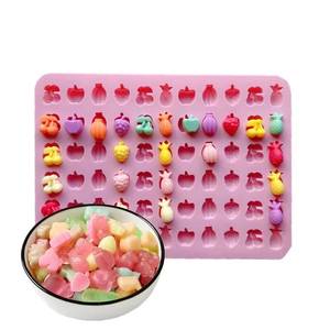 66 Cavit BPA Free 3D Fruit Shape Chocolate Durable Candy Eco-friendly Nontoxic Silicone Gummy Mold - Product Image 1