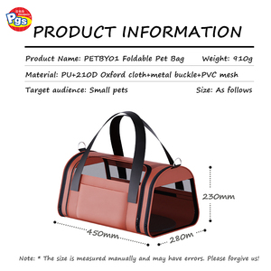 กระเป๋าเป้สะพายหลัง PETBY01อัจฉริยะกระเป๋าใส่สัตว์เลี้ยง PVC อ็อกซ์ฟอร์ดทนทานขนาดใหญ่กระเป๋าเป้สะพายหลังสไตล์กลางแจ้งมีซิปปิดลายสัตว์สำหรับสุนัข - Product Image 6