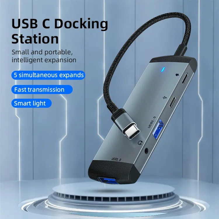 Multifunktions-USB 3.0-Dockingstation USB-Hubs für iPad Laptop MacBook Pro Hochgeschwindigkeits-USB-Typ C-Adapter