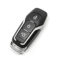 Carcasa de llave inteligente para coche con 3 botones y cuchilla sin cortar, cubierta de repuesto para mando a distancia, accesorios de entrada sin llave para vehículo
